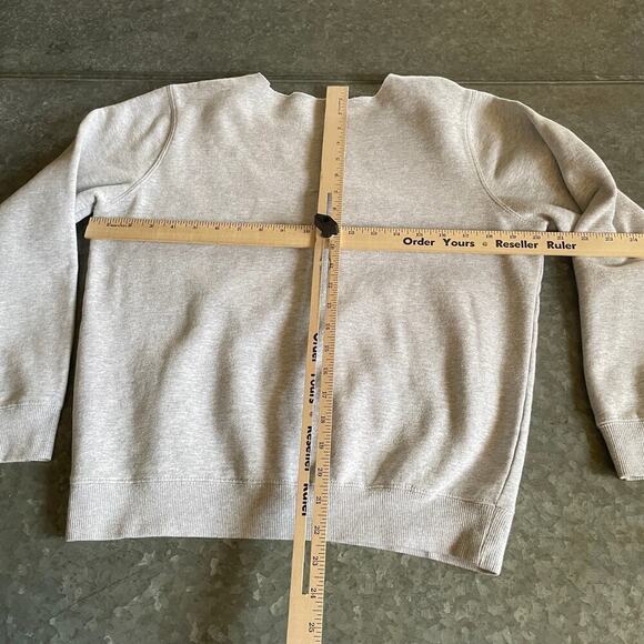 Stussy Gold Embroidered Logo Sweatshirt Gray Small Vintage 90s Y2K Surf Skate - Picture 8 of 10